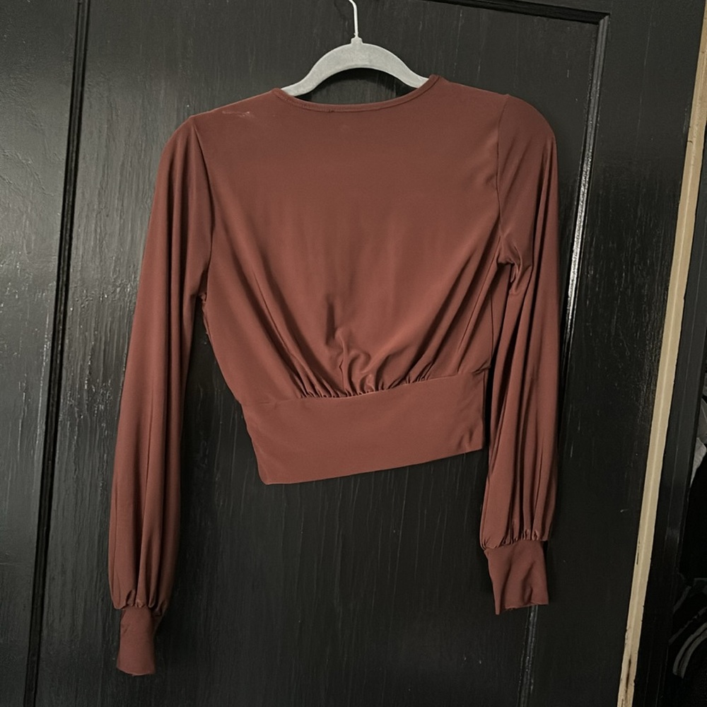 brown blouse - Picture 2 of 2